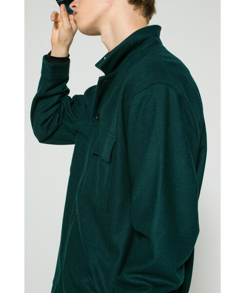 MONKEY TIME（モンキータイム）の「＜monkey time＞ FLANO SHORT COLLAR SHIRT/シャツ ◆（シャツ/ブラウス・メンズ・ダークグリーン/ブラウン・LARGE/X-LARGE/SMALL/MEDIUM）」の8枚目の写真