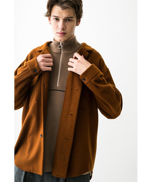 MONKEY TIME（モンキータイム）の「＜monkey time＞ FLANO SHORT COLLAR SHIRT/シャツ ◆（シャツ/ブラウス・メンズ・ダークグリーン/ブラウン・LARGE/X-LARGE/SMALL/MEDIUM）」の9枚目の写真