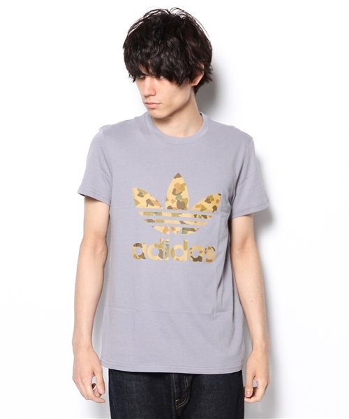adidas Originals（アディダスオリジナルス）の「アディダス オリジナルス トレフォイル Tシャツ カモフラージュ adidas Originals TREFOIL T CAMO（Tシャツ/カットソー・メンズ・チャコールグレー・SMALL/MEDIUM/LARGE/X-LARGE）」の2枚目の写真