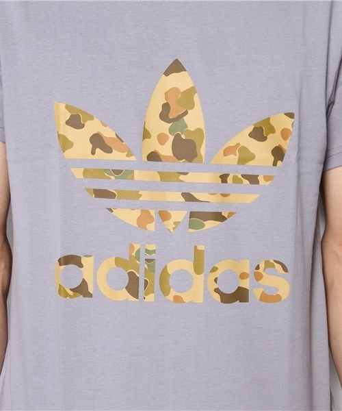 adidas Originals（アディダスオリジナルス）の「アディダス オリジナルス トレフォイル Tシャツ カモフラージュ adidas Originals TREFOIL T CAMO（Tシャツ/カットソー・メンズ・チャコールグレー・SMALL/MEDIUM/LARGE/X-LARGE）」の7枚目の写真