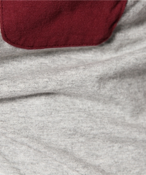 BEAMS BOY（ビームスボーイ）の「△BEAMS BOY / ポケット ラグラン3/4 **（ワンピース・レディース・ライトグレー/ワイン・ONE SIZE）」の11枚目の写真