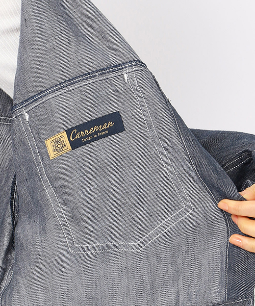 COMME CA ISM(コムサイズム)の「《麻デニム》 ビッグ Gジャン(デニムジャケット・レディース・ネイビー・SMALL/MEDIUM/LARGE/X-LARGE)」の9枚目の写真