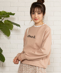 WEGO | WEGO/フリルネックロゴスウェット(スウェット)