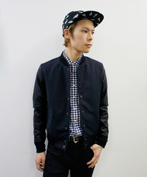 CIAOPANIC | 【TOOL FOR Ciaopanic】TR/PU LEATHER 切り替えスタジャン(スタジャン)