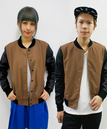 CIAOPANIC | 【TOOL FOR Ciaopanic】TR/PU LEATHER 切り替えスタジャン(スタジャン)