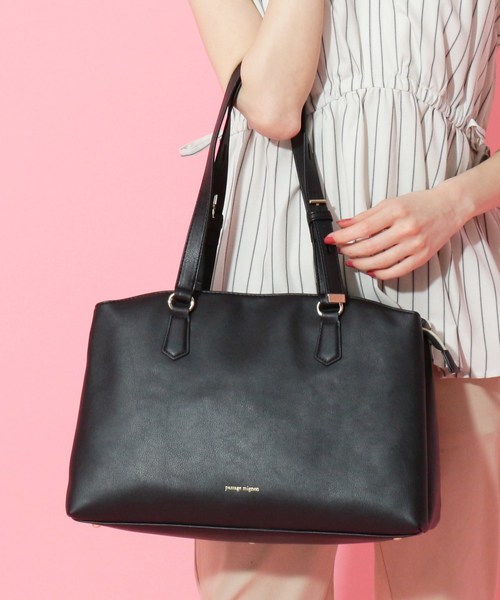 見事な創造力 正規代理店のバッグ Passage トートバッグバックルハンドルあおりトートバッグ