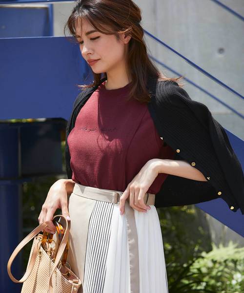 12Twelve Agenda（トゥエルブ　アジェンダ）の「UVリブショートニットカーディガン（カーディガン/ボレロ・レディース・ブラック/パープル/ネイビー/ブラウン/オフホワイト/ラベンダー・M）」の20枚目の写真