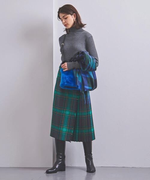 UNITED ARROWS(ユナイテッドアローズ)の「UWSC W/PE リブ タートルネック ニット†(ニット/セーター・レディース・ダークグレー/ベージュ/ブラック/ロイヤルブルー・FREE)」の11枚目の写真