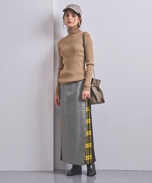 UNITED ARROWS(ユナイテッドアローズ)の「UWSC W/PE リブ タートルネック ニット†(ニット/セーター・レディース・ダークグレー/ベージュ/ブラック/ロイヤルブルー・FREE)」の8枚目の写真