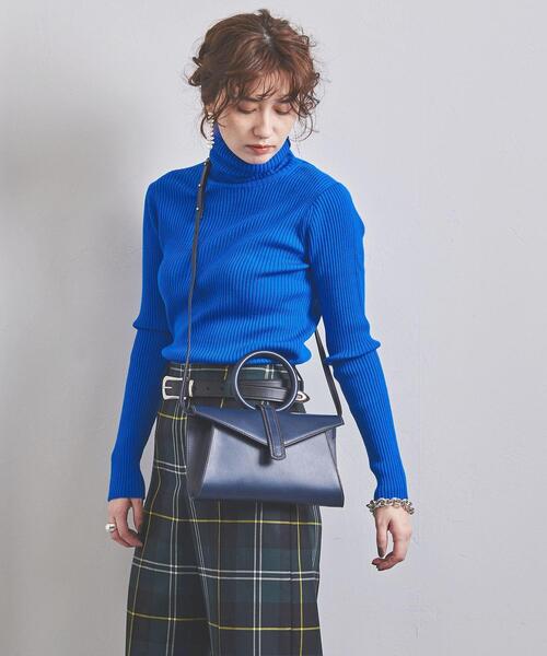 UNITED ARROWS(ユナイテッドアローズ)の「UWSC W/PE リブ タートルネック ニット†(ニット/セーター・レディース・ダークグレー/ベージュ/ブラック/ロイヤルブルー・FREE)」の5枚目の写真