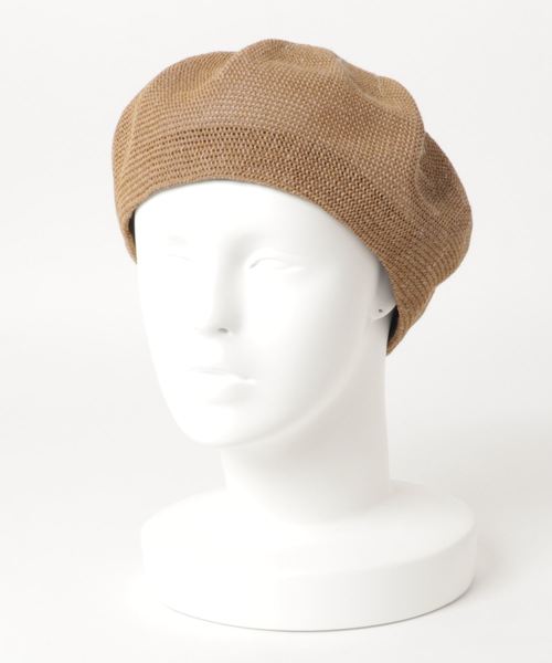 flower（フラワー）の「フレスコベレー（ハンチング/ベレー帽・レディース・ブラック/ベージュ・FREE）」の2枚目の写真