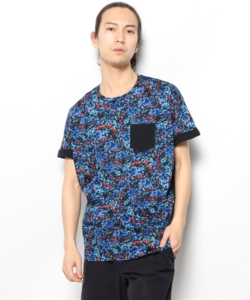 MIDWEST（ミッドウエスト）の「DIET  BUTCHER  SLIM  SKIN ビックプリントＴシャツ（Tシャツ/カットソー・メンズ・ブルー/ネイビー・2/1）」の4枚目の写真