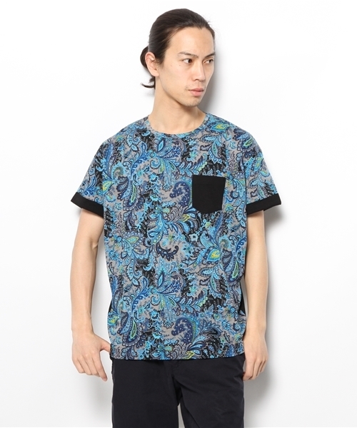 MIDWEST（ミッドウエスト）の「DIET  BUTCHER  SLIM  SKIN ビックプリントＴシャツ（Tシャツ/カットソー・メンズ・ブルー/ネイビー・2/1）」の7枚目の写真