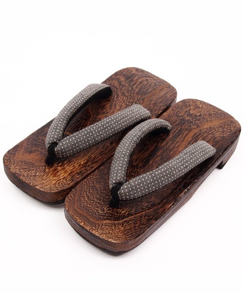 ８(eight)（エイト）の「柄物 下駄 桐（和装小物・メンズ・ベージュ/ライトグリーン/ホワイト×ブラック/ブラック系その他/グレー系その他/ブルー系その他/イエロー系その他/レッド系その他/ブルー系その他2/レッド系その他2・LARGE/X-LARGE）」の2枚目の写真