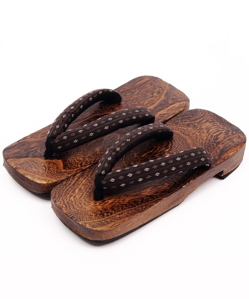 ８(eight)（エイト）の「柄物 下駄 桐（和装小物・メンズ・ベージュ/ライトグリーン/ホワイト×ブラック/ブラック系その他/グレー系その他/ブルー系その他/イエロー系その他/レッド系その他/ブルー系その他2/レッド系その他2・LARGE/X-LARGE）」の3枚目の写真