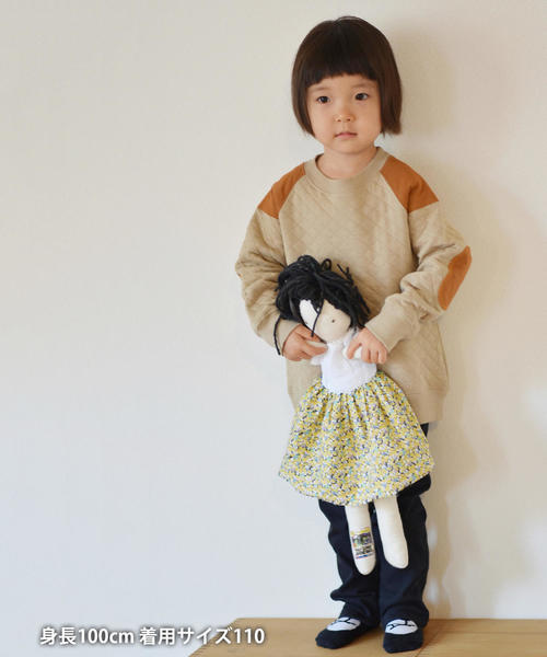 coen（コーエン）の「【定番人気・coen キッズ / ジュニア】キルティングクスウェット/トレーナー（スウェット・キッズ・ネイビー/ベージュ/ダークグレー/コバルトブルー・120/130/150/140/100/110）」の12枚目の写真