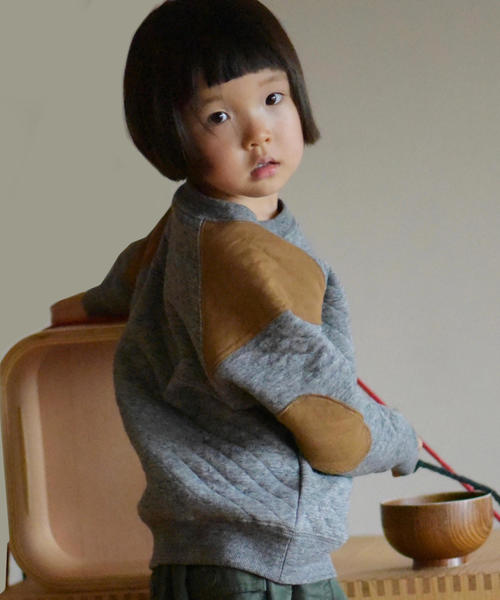 coen（コーエン）の「【定番人気・coen キッズ / ジュニア】キルティングクスウェット/トレーナー（スウェット・キッズ・ネイビー/ベージュ/ダークグレー/コバルトブルー・120/130/150/140/100/110）」の15枚目の写真