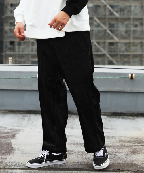 Ressaca（レサーカ）の「太畝コーデュロイワイドパンツ（その他パンツ・メンズ・ブラック/カーキ/ライトベージュ・M/L）」の2枚目の写真