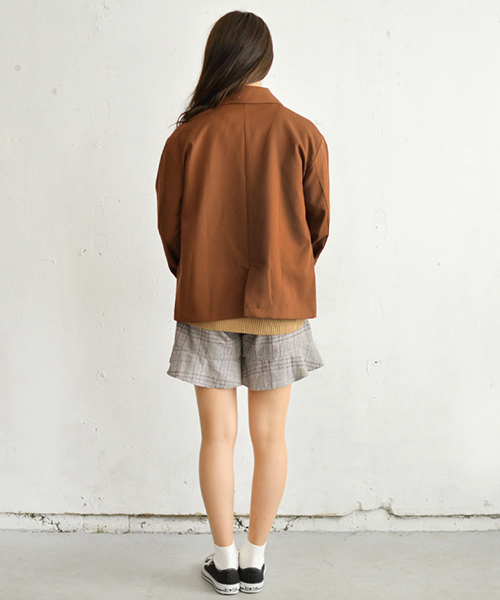 PairPair（ペアペア）の「ダブルゆるテーラードジャケット（テーラードジャケット・レディース・ライトブラウン/モカ/ブラウン系その他・FREE）」の8枚目の写真