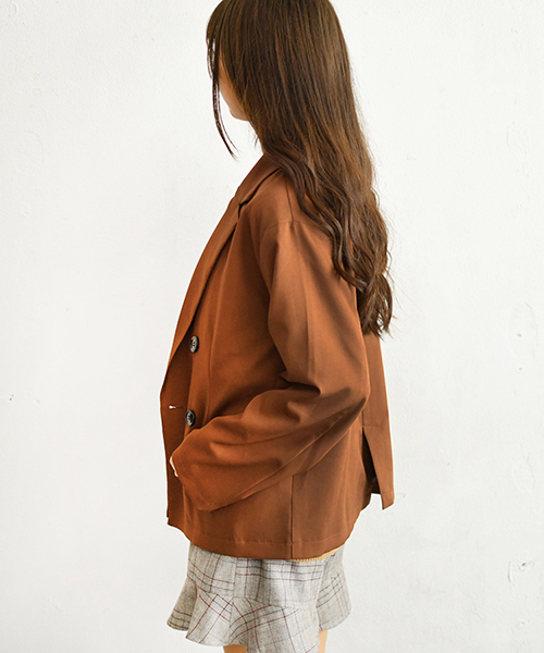 PairPair（ペアペア）の「ダブルゆるテーラードジャケット（テーラードジャケット・レディース・ライトブラウン/モカ/ブラウン系その他・FREE）」の10枚目の写真