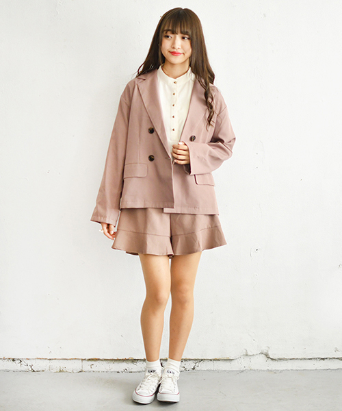 PairPair（ペアペア）の「ダブルゆるテーラードジャケット（テーラードジャケット・レディース・ライトブラウン/モカ/ブラウン系その他・FREE）」の12枚目の写真