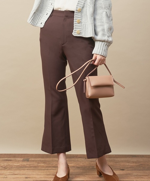 natural couture(ナチュラルクチュール)の「PP美シルエットフレアパンツ(その他パンツ・レディース・キャメル/レンガ/ブラック/ダークブラウン・FREE)」の4枚目の写真