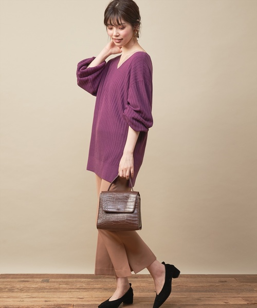 natural couture(ナチュラルクチュール)の「PP美シルエットフレアパンツ(その他パンツ・レディース・キャメル/レンガ/ブラック/ダークブラウン・FREE)」の20枚目の写真