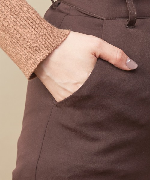natural couture(ナチュラルクチュール)の「PP美シルエットフレアパンツ(その他パンツ・レディース・キャメル/レンガ/ブラック/ダークブラウン・FREE)」の12枚目の写真