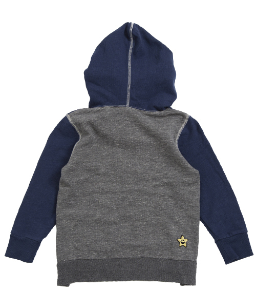 X-girl Stages（エックスガールステージス）の「SWEAT HOODIE OLD GLORY (2T・3T)/ パーカー（パーカー・キッズ・チャコールグレー/レッド/ネイビー・2T/3T）」の4枚目の写真