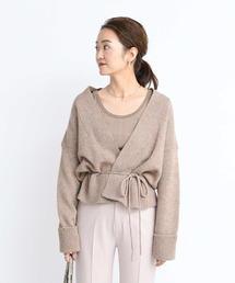 DouDou | 紐ベルト付カーディガン(カーディガン/ボレロ)