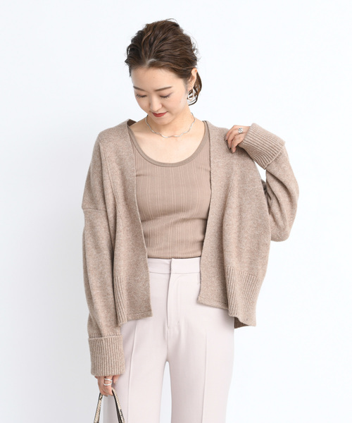 DouDou（ドゥドゥ）の「紐ベルト付カーディガン（カーディガン/ボレロ・レディース・ベージュ/ブラウン/オフホワイト・FREE）」の19枚目の写真