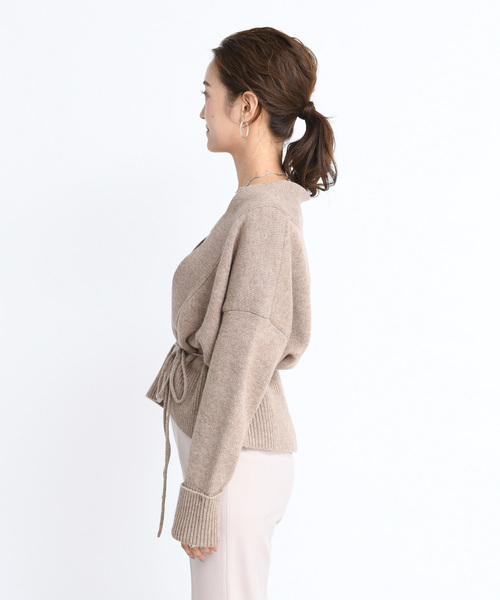 DouDou（ドゥドゥ）の「紐ベルト付カーディガン（カーディガン/ボレロ・レディース・ベージュ/ブラウン/オフホワイト・FREE）」の21枚目の写真