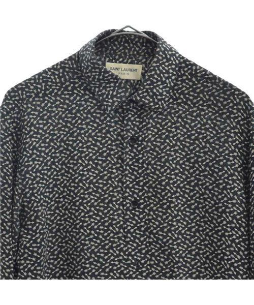ブランド古着】アロー総柄シルク長袖シャツ（シャツ/ブラウス）｜SAINT  