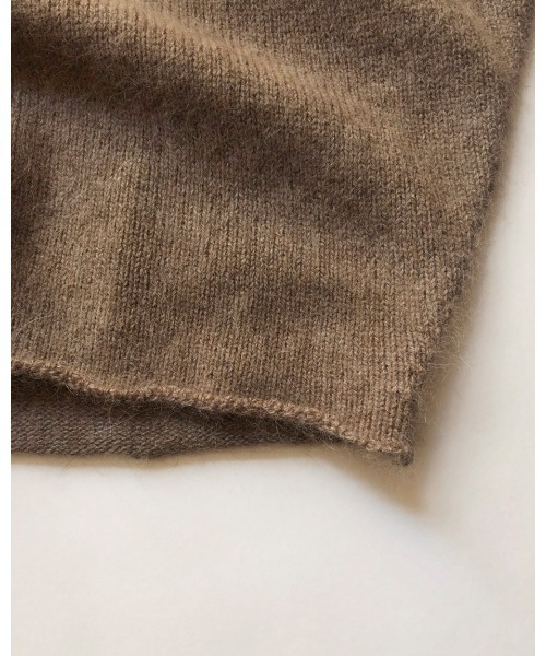 TODAYFUL（トゥデイフル）の「ソフトラクーンニット（ニット/セーター・レディース・チャコールグレー/モカ・FREE）」の8枚目の写真