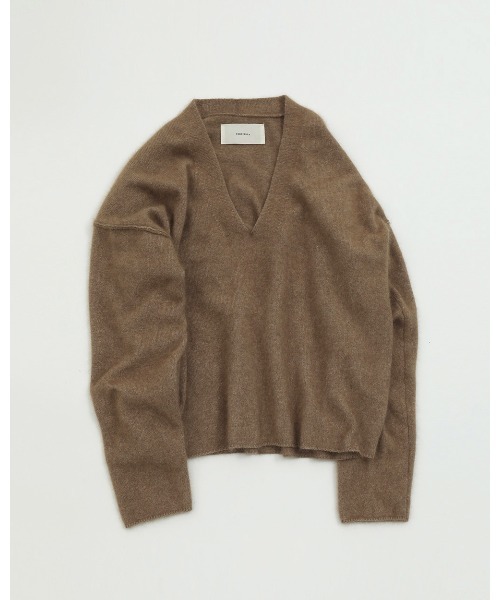 TODAYFUL（トゥデイフル）の「ソフトラクーンニット（ニット/セーター・レディース・チャコールグレー/モカ・FREE）」の9枚目の写真