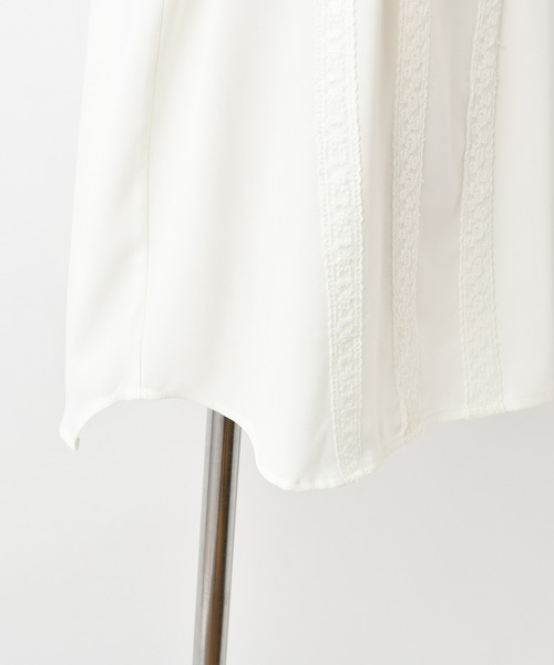 one after another NICE CLAUP(ワンアフターアナザーナイスクラップ)の「【ZOZO限定】スタンドカラー レース付きブラウス(シャツ/ブラウス・レディース・ブラウン/オフホワイト/ピンクベージュ・FREE)」の10枚目の写真