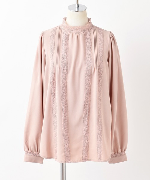 one after another NICE CLAUP(ワンアフターアナザーナイスクラップ)の「【ZOZO限定】スタンドカラー レース付きブラウス(シャツ/ブラウス・レディース・ブラウン/オフホワイト/ピンクベージュ・FREE)」の12枚目の写真