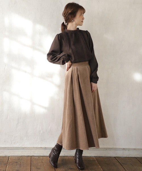 one after another NICE CLAUP(ワンアフターアナザーナイスクラップ)の「【ZOZO限定】スタンドカラー レース付きブラウス(シャツ/ブラウス・レディース・ブラウン/オフホワイト/ピンクベージュ・FREE)」の22枚目の写真