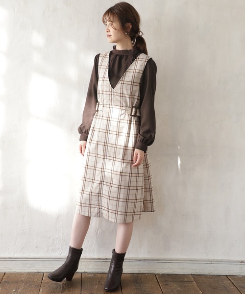 one after another NICE CLAUP(ワンアフターアナザーナイスクラップ)の「【ZOZO限定】スタンドカラー レース付きブラウス(シャツ/ブラウス・レディース・ブラウン/オフホワイト/ピンクベージュ・FREE)」の20枚目の写真