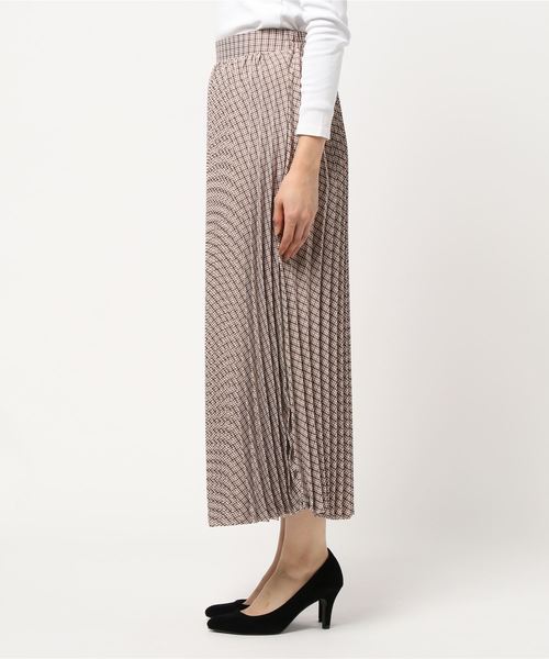 archives（アルシーヴ）の「チェックプリーツロングスカート（スカート・レディース・ブラック/グレー/モカ・MEDIUM）」の5枚目の写真