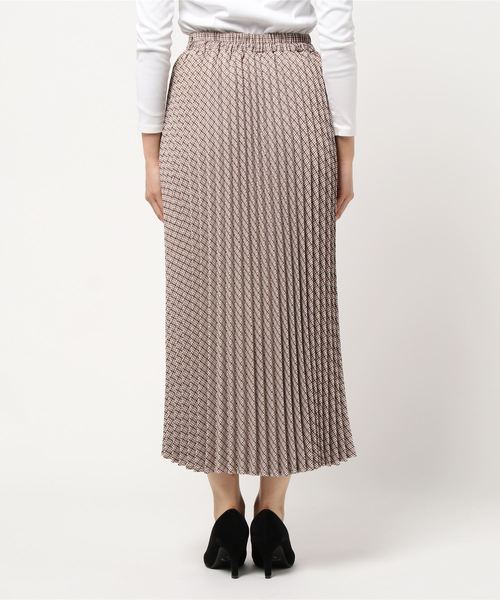 archives（アルシーヴ）の「チェックプリーツロングスカート（スカート・レディース・ブラック/グレー/モカ・MEDIUM）」の6枚目の写真