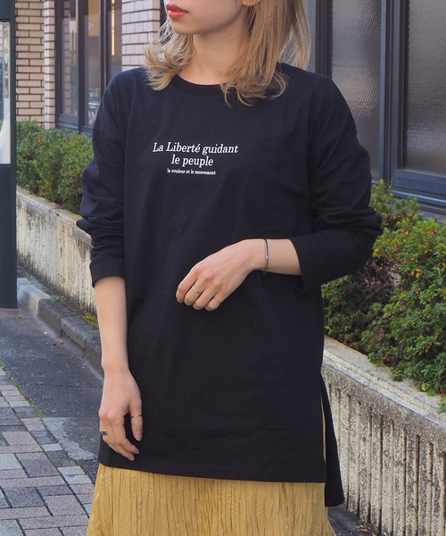tiptop(ティップトップ)の「2020SS <pocket>【Web限定アイテム】クルーネックロゴロンT(Tシャツ/カットソー・レディース・ブラック/オフホワイト/アイボリー・FREE)」の16枚目の写真