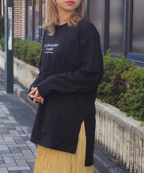tiptop(ティップトップ)の「2020SS <pocket>【Web限定アイテム】クルーネックロゴロンT(Tシャツ/カットソー・レディース・ブラック/オフホワイト/アイボリー・FREE)」の19枚目の写真