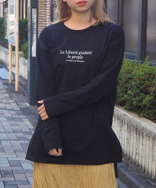 tiptop(ティップトップ)の「2020SS <pocket>【Web限定アイテム】クルーネックロゴロンT(Tシャツ/カットソー・レディース・ブラック/オフホワイト/アイボリー・FREE)」の17枚目の写真