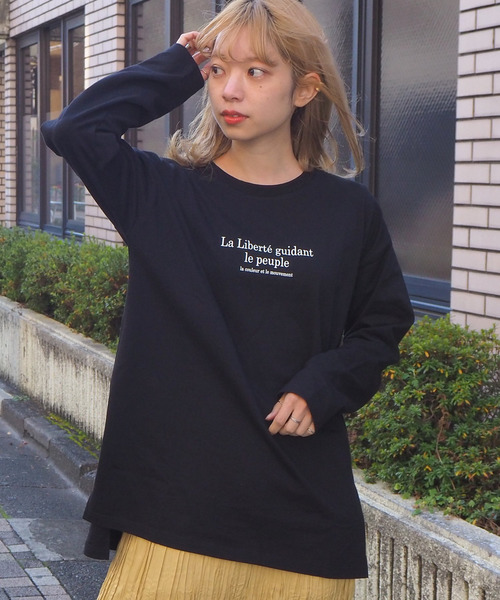 tiptop(ティップトップ)の「2020SS <pocket>【Web限定アイテム】クルーネックロゴロンT(Tシャツ/カットソー・レディース・ブラック/オフホワイト/アイボリー・FREE)」の18枚目の写真