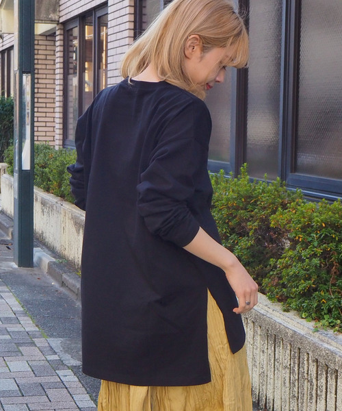tiptop(ティップトップ)の「2020SS <pocket>【Web限定アイテム】クルーネックロゴロンT(Tシャツ/カットソー・レディース・ブラック/オフホワイト/アイボリー・FREE)」の20枚目の写真