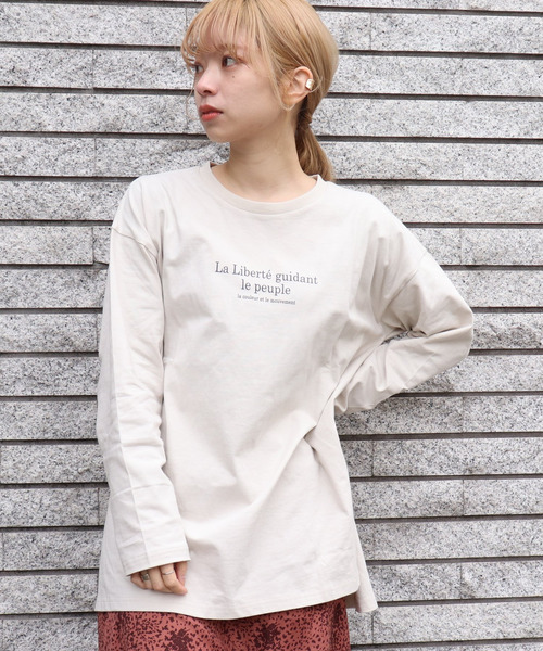tiptop(ティップトップ)の「2020SS <pocket>【Web限定アイテム】クルーネックロゴロンT(Tシャツ/カットソー・レディース・ブラック/オフホワイト/アイボリー・FREE)」の13枚目の写真