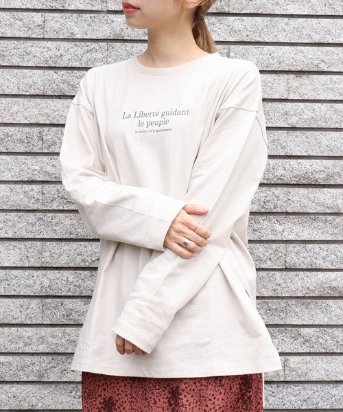 tiptop(ティップトップ)の「2020SS <pocket>【Web限定アイテム】クルーネックロゴロンT(Tシャツ/カットソー・レディース・ブラック/オフホワイト/アイボリー・FREE)」の12枚目の写真