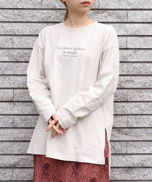 tiptop(ティップトップ)の「2020SS <pocket>【Web限定アイテム】クルーネックロゴロンT(Tシャツ/カットソー・レディース・ブラック/オフホワイト/アイボリー・FREE)」の11枚目の写真