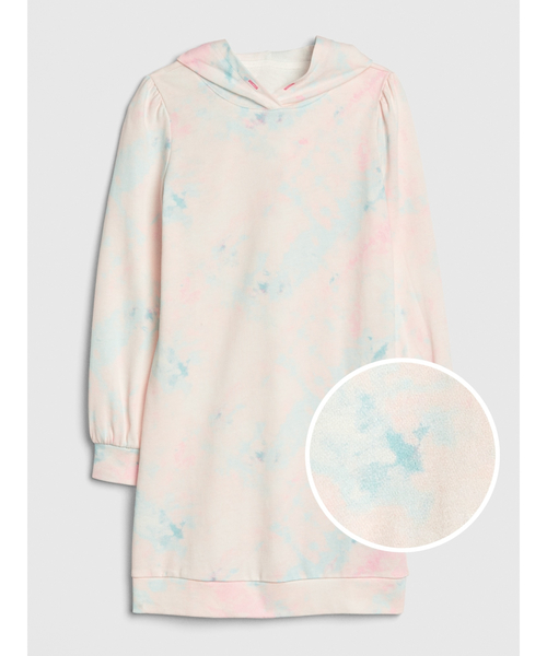 人気急上昇 タイダイパーカーワンピース キッズ 最先端税込